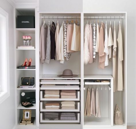 Home Depot Walk In Closet, Open Wardrobe Design, Ikea Pax Wardrobe Ideas, Wardrobe Interior, Drawers And Shelves, Walking Closet, Dream Closet Design, Closet Design Layout, Closet Renovation