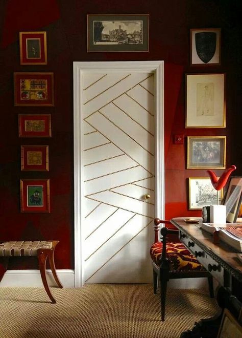 10 Ways to Change Up Your Home Decor With Washi Tape » Coldwell Banker Blue Matter Washi Tape Door, Washi Tape Wall, Koti Diy, Tape Wall, Design Del Prodotto, Bedroom Doors, Diy Door, Decor Minimalist, Painted Doors