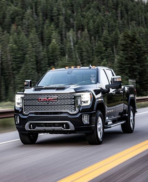 MotorTrend on Instagram: “We drive the 2020 GMC Sierra HD 2500 and 3500 models, including the new off-road-oriented AT4 trim. Head over to our link in bio to find…” Gmc 2500 Denali, Denali Hd, Luxury Helicopter, Gmc 2500, Gmc Denali, Sierra Denali, Future Trucks, Gmc Pickup, Car Chevrolet