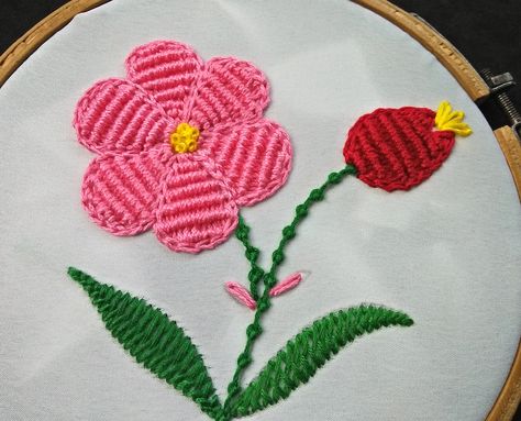 Spider Web Stitch, Embroidery Spider, Spider Stitch, Kutch Work Designs, Hand Embroidery Videos, Hand Embroidery Tutorial, Embroidery Videos, Hand Work Embroidery, Hand Embroidery Flowers