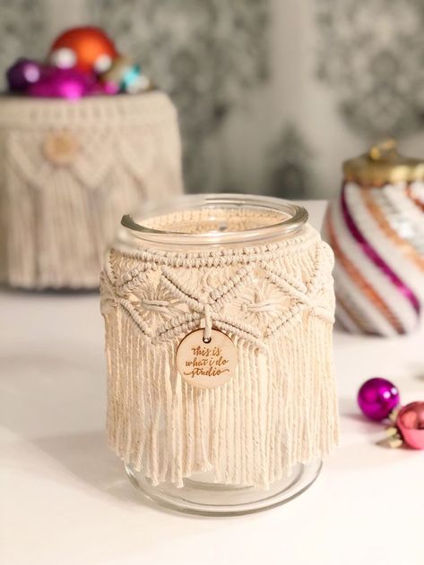 Macrame, Macrame Jar, Macrame Candleholder, Macrame Vase, Boho Decor, Boho Style, Home Decore, Candle holder, Vase Jar Macrame, Macrame Vase, Macrame Candle Holder, Art Macramé, Pola Macrame, Makramee Diy, Boho Styl, Decor Pillows, Macrame Patterns Tutorials