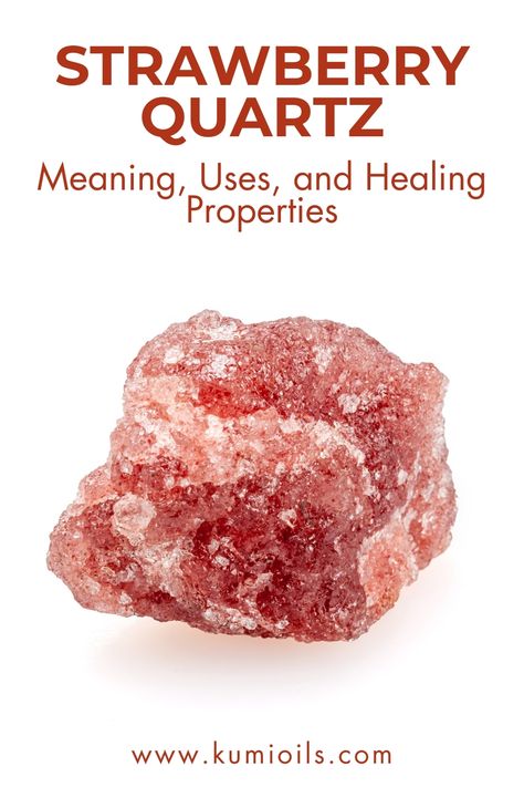 Discover the transformative gemstone strawberry quartz's meaning and how its healing properties can address your quest for emotional balance and peace. Strawberry Quartz Meaning, Quartz Meaning, Living Healthy, Emotional Balance, Strawberry Quartz, Mind Body Spirit, Young Living Essential Oils, Chakra Healing, Young Living