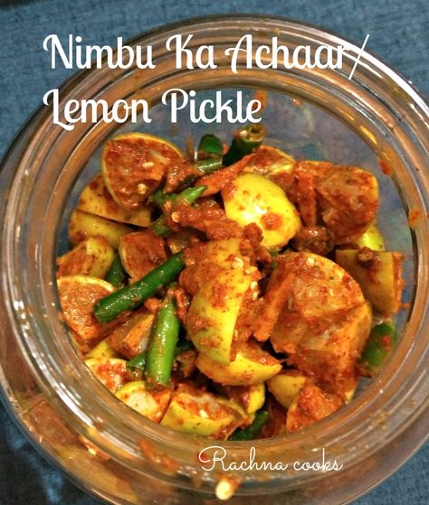 Lemon Pickle Recipe, Indian Pickle Recipe, Bharta Recipe, Sour Pickles, Lemon Pickle, Lime Pickles, Pickle Recipe, Chaat Recipe, Savory Tart