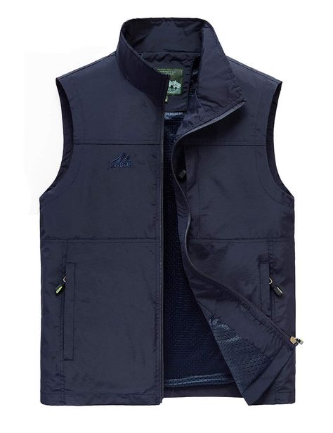 PRICES MAY VARY. Quick-drying work outwear safari vest.Comfortable to wear. Front zip closure,stand collar,mesh lining.It is the best choice for fishing, climbing, hiking, traveling, climbing, leisure. Lightweight fishing vest with 6 pockets altogether--4 side pockets£¨Overlap Pockets)+1 inside pocket +1 chest pocket with hidden zip.Style 02 has 4 pockets and style-3 has 7 pockets. Functional and Athletic vest for men.Suitable for spring, autumn and summer. US size. Please refer to our size char Gilet Cargo, Photography Vest, Zipper Hoodie Women, Mens Hoodies Casual, Multi Pocket Vest, Travel Vest, Men's Vests, Streetwear Winter, Cargo Vest