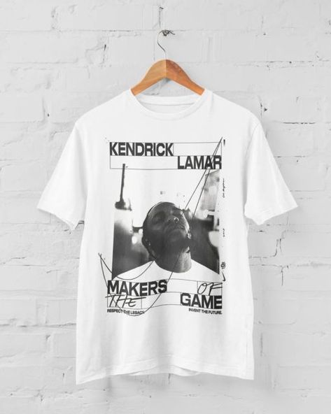 Kendrick Lamar makers game tshirt AA Kendrick Lamar Shirt, Tee Ideas, Graphic Tee Vintage, Maker Game, Hip Hop Tee, Graphic Tees Vintage, Gaming Shirt, Kendrick Lamar, Style T Shirt