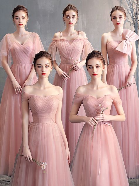 Gaun Tulle, Girls Bridesmaid Dresses, Pink Sweat, Pink Bridesmaid Dress, Custom Bridesmaid Dress, Pregnant Wedding Dress, Tulle Bridesmaid Dress, Lady Girl, Performance Dresses