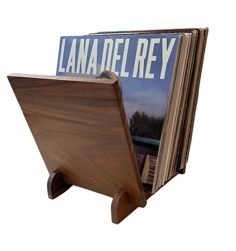 PRICES MAY VARY. Exquisite Craftsmanship: Meticulously handcrafted from the finest walnut wood, our vinyl holder exemplifies superior quality, durability, and timeless elegance in every intricate detail, making it a cherished addition to any setting. Generous Storage Capacity: With its spacious design, this vinyl record display can elegantly showcase up to 40 of your favorite records, offering ample space for vinyl enthusiasts and collectors to proudly exhibit their prized collection. Effortless Album Holder Ideas, Mcm Record Storage, How To Organize Vinyl Records, Wood Record Holder, Wooden Record Holder, Vinyl Collection Display, Vynal Record Storage, Vinyl Display Ideas, Record Holder Ideas