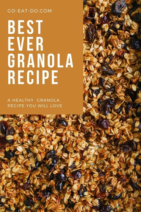 Granola Bar Recipe Healthy, Healthy Granola Recipe, Easy Granola Recipe, Homemade Granola Recipe, Granola Recipe Healthy, Easy Granola, Best Granola, Healthy Granola, Healthy Granola Bars