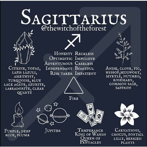 Sagittarius Witch, Dratini Pokemon, King Of Wands, Sagittarius Season, Color Healing, Zodiac Signs Sagittarius, Witchcraft For Beginners, Star Chart, Sagittarius Facts