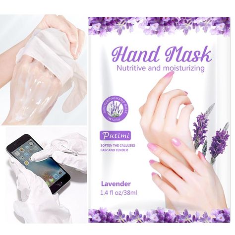 Lavender Mask, Dry Hand Skin, Moisturizing Gloves, Mask Cream, Rough Hands, Peeling Mask, Hand Mask, Lavender Extract, Skin Hand