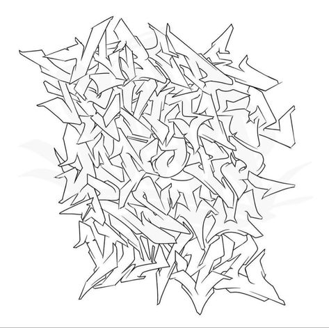 Wildstyle Graffiti Sketch Alphabet Letters, Graffiti Wildstyle Alphabet, Wild Style Graffiti Alphabet, Graffiti Wild Style, Tag Letters, Graffiti Alphabet Styles, Alfabet Font, Men Knitwear, Graffiti Lettering Alphabet