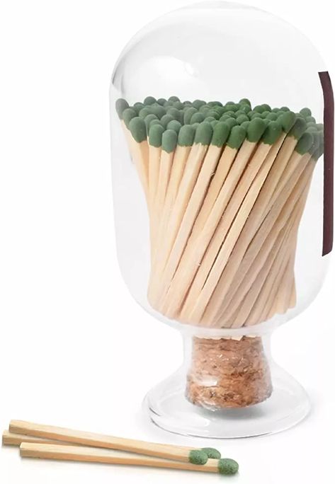 Matches In A Jar, Match Holder With Striker, Match Cloche, Decorative Matches, Match Jar, Match Striker, Fireplace Lighting, Match Holder, Aromatic Candles