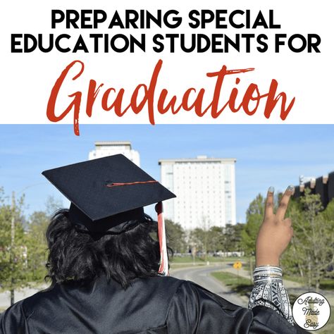 Preparing special education students for graduation in the secondary sped life skills sped classroom. Education Graduation, High School Plan, School Transition, Vocational Skills, Job Skills, Sped Classroom, Special Education Activities, School Jobs, Vocational School