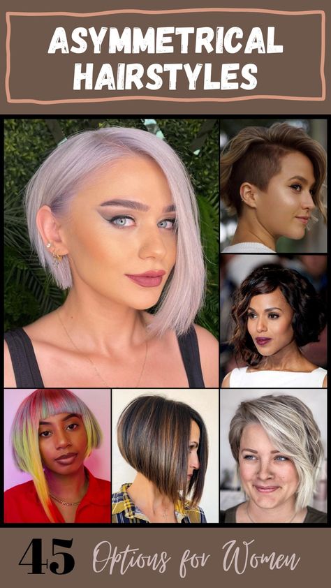 Asymmetrical Haircut A Symmetrical Haircut Medium, A Symetrical Long Bob, Asymmetrical Hair Styles, Asymmetrical Haircuts Medium, Bob Haircut Asymmetrical, Asymmetrical Undercut Bob, Asymmetrical Bob Haircuts For Fine Hair, Asymetrical Bobs Medium Round Face, Asymetrical Haircut Edgy With Bangs