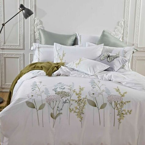 King Duvet Set, Affordable Bedding, Perfect Bedding, Bedding Essentials, Bedding Stores, Duvet Bedding, Spring Blossom, Cotton Duvet, Bed Styling