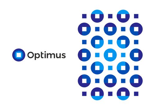 Logo and corporate pattern design for Optimus, an engineering company that provides products that optimizes operations. They implement innovative technologies that will enhance industrial aspects o... O Letter, Engineering Companies, Logo Process, Tech Branding, Identity Design Logo, Company Branding, Online Logo, Geometric Logo, Logo Designer