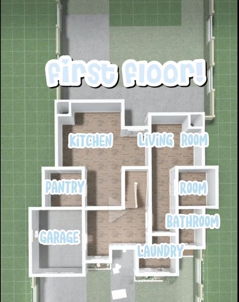 Bloxburg 3 Floor House Layout, Medium Size Bloxburg House Layout, Bloxburg House Medium, Modern Home Layout Bloxburg, Bloxburg House Layouts 40k, Bloxburg First Floor Layout, Roblox Beach House Layout, Medium House Layout 2 Story Bloxburg, Bloxburg House Ideas 2 Floor Layout Summer