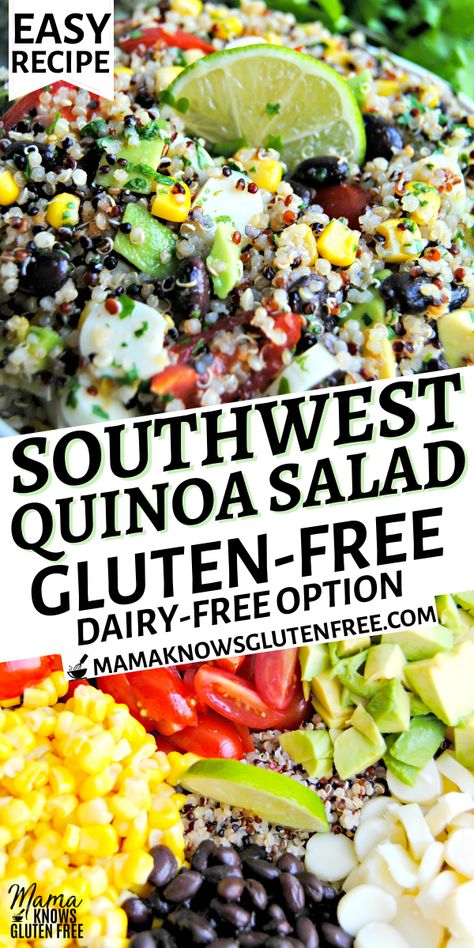 Gluten And Dairy Free Recipes Easy Lunch, Easy Dinner Ideas For Two Gluten Free, Dairy Free Salads Recipes, Salad Recipes Dairy Free Gluten Free, Easy Paleo Potluck Recipes, Potluck Dishes Gluten Free Dairy Free, Gluten Free Dairy Free Quinoa Recipes, Gf Salads Gluten Free, Non Dairy Salad Recipes