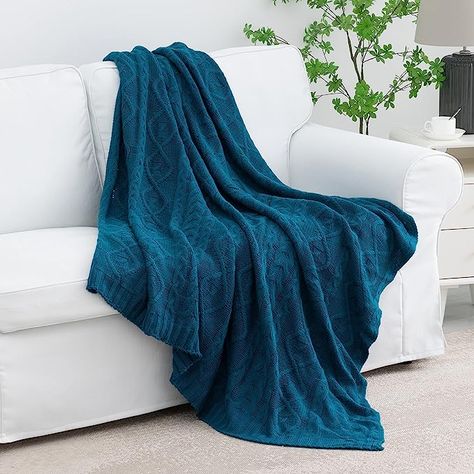 Amazon.com: MILVOWOC Teal Blue Cable Knit Throw Blanket, 60" x 80" Soft Cozy Knitted Throw Blanket, Warm Decorative Textured Throw Blankets for Couch Sofa Chair Bed Living Room : Home & Kitchen Bedroom Throw Blanket, Teal Throw Blanket, Fuzzy Throw Blanket, Blankets For Couch, Knitted Throw Blanket, Cable Knit Throw Blanket, Textured Throw Blanket, Bed Living Room, Cable Knit Throw