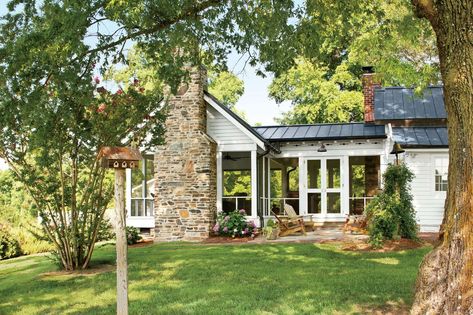 Seamless North Carolina Farmhouse Remodel Carolina Farmhouse, Rustic Farmhouse Exterior, Southern Farmhouse, Architectural Scale, Porch Addition, Farmhouse Renovation, Farmhouse Remodel, Modern Farmhouse Exterior, Farmhouse Exterior