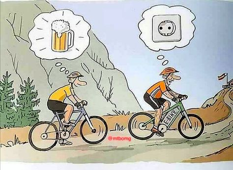 That's why I don't want a E-bike Bike Humor, Cycling Humor, Riding Bikes, Cycling Quotes, Old Bicycle, Bicycle Shop, Cyclocross Bike, Cycling Adventures, Bicycle Art