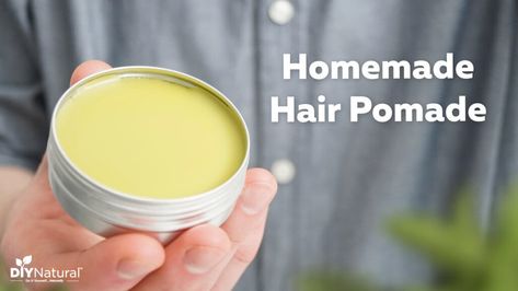 A Homemade Pomade Recipe that is Natural and Non-Greasy Pomade Recipe, Diy Hair Pomade, Diy Hair Wax, Hair Texturizer, Hair Styling Cream, Diy Natural Hair, Hair Paste, Pomade Style, Moisturizing Hair