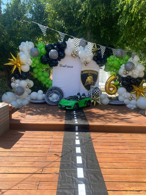 6th birthday #lamborghini #lamborghiniparty #balloons #decor #party #partysetup #partydecorations #balloons #balloonsdecor #qualatex #sempertex #protapes #tuftextballoons #qualatexballoons Lamborghini Party Ideas, Lamborghini Birthday Party Ideas, Lamborghini Birthday, 6th Birthday Boys, 2nd Birthday Party For Boys, Birthday Things, Qualatex Balloons, Idee Babyshower, Car Party