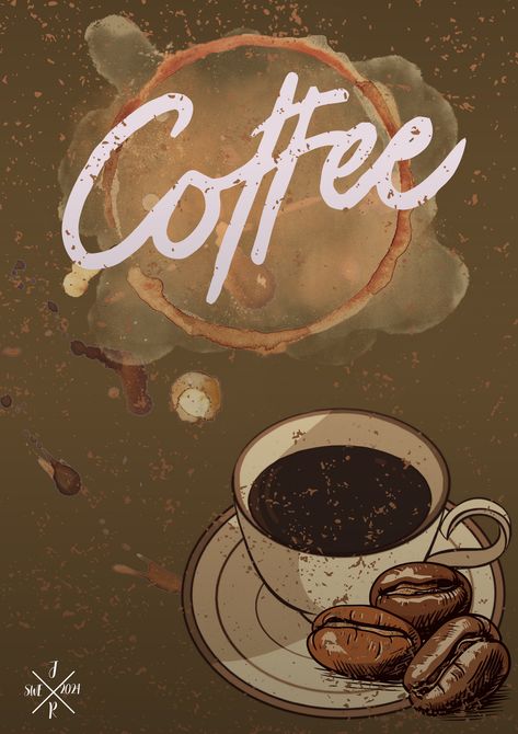 BrownCoffee poster Bar Poster, Coffee Bar Home, Coffee Poster, Coffee Corner, Coffee Time, Coffee Bar, Art Wallpaper, Cafe, Instagram Photos