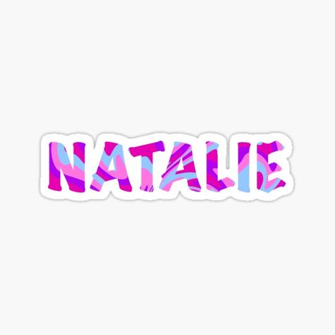 Natalie marble lettering • Millions of unique designs by independent artists. Find your thing. Marble Sticker, Bold Letters, Marble Design, Sticker Design, Sell Your Art, Vinyl Sticker, Marble, Unique Designs, Finding Yourself