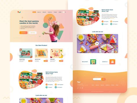 Gummy Candies, Creative Website Design, Website Making, Landing Page Design, Diy Birthday Gifts, Web Design Inspiration, Show And Tell, Gummy Candy, Site Internet