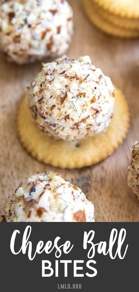 Italian Cheese Ball Recipes, Garlic Balls Recipes, Simple Cheese Ball, Appetizer Balls, Cheesy Balls, Mini Cheese Ball Bites, Easy Cheeseball, Cream Cheese Balls Recipe, Cheeseball Recipes