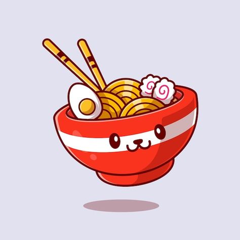 Cute ramen noodle cartoon icon illustrat... | Premium Vector #Freepik #vector #ramen-noodles #ramen #noodle-bowl #noodle Ramen Noodles Drawing, Noodles Drawing, Noodle Doodle, Cute Cartoon Food, Ramen Noodle, Cute Food Drawings, Vector Icons Illustration, Kawaii Doodles, Cartoon Icons