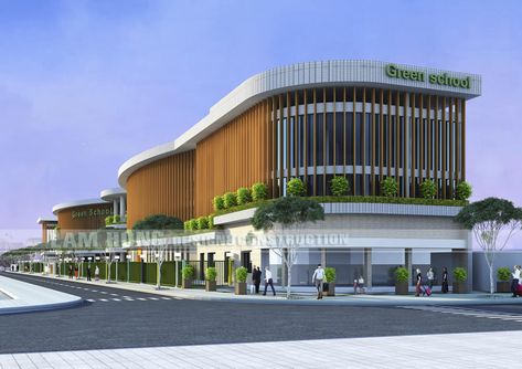 Municipal Hall, Sports Facility Architecture, Hotel Design Architecture, Mall Facade, Commercial Design Exterior, Building Development, Hospital Architecture, Archi Design, Mall Design