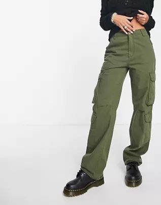 Women's Cargo Pants | Women's Utility Trousers | ASOS Bershka Cargo Pants, Olive Style, Green Cargo Pants, Women Cargos, White Trainers, Maxi Dress Trend, Curves Workout, Cargo Trousers, Plus Size Pregnancy