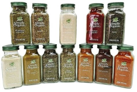 Simply Organic Gourmet Starter 12 Spices Gift Set | Jet.com Spice Gift Set, Spice Gift, All Purpose Seasoning, Organic Living, Starbucks Iced Coffee Bottle, Coffee Bottle, Gourmet Recipes, Save Money, Mason Jars