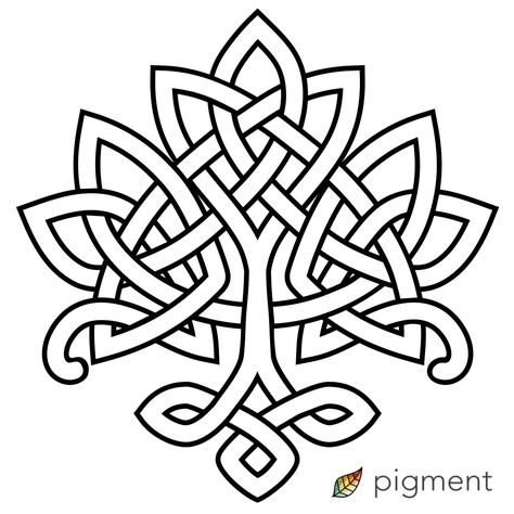 Celtic Coloring Pages Free Printable, Celtic Embroidery Patterns, Keltic Pattern, Celtic Knot Drawing, Celtic Coloring, Celtic Quilt, Wrist Tattoo Designs, Arte Yoga, Idee Cricut