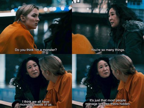 Killing Eve Quotes, Villanelle And Eve, Feminine Urge, Life Isnt Fair, Collage Pieces, Movies Quotes, Sandra Oh, Killing Eve, Jodie Comer