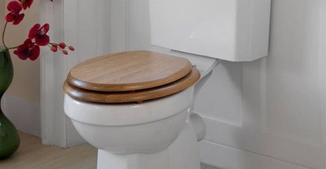 Wood vs Plastic Toilet Seats #wood_plastic_toilet_seats Wood vs Plastic Toilet Seats 2019 (Informative Guide) - Toiletable.com Bathrooms Accessories, Wooden Toilet Seat, Wooden Toilet Seats, Pink Toilet, Best Potty, Cream Bathroom, Rustic Toilets, Wood Toilet, Wood Toilet Seat