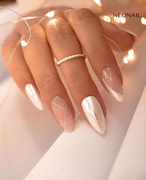 Nail Designs Photo, Anniversary Nails, Summer Nail Designs, Work Nails, Pearl Nails, Bride Nails, Nail Designs Glitter, Elegant Nails, Bridal Nails