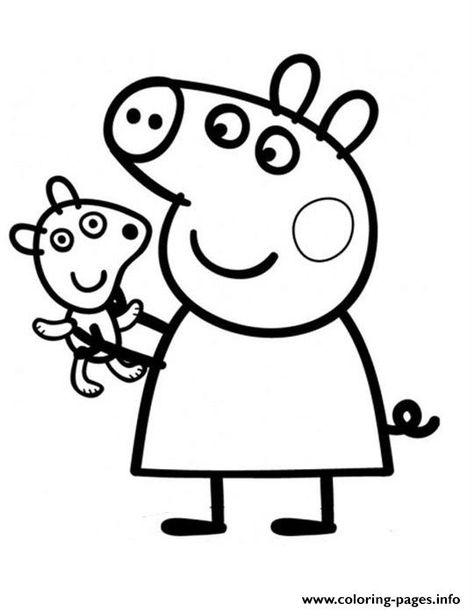 Peppa Pig Drawing, Peppa Pig Pictures, Pig Printable, Pig Coloring Pages, Peppa Pig Christmas, Peppa Pig Cartoon, Peppa Pig Colouring, Family Coloring Pages, Peppa Pig Coloring Pages