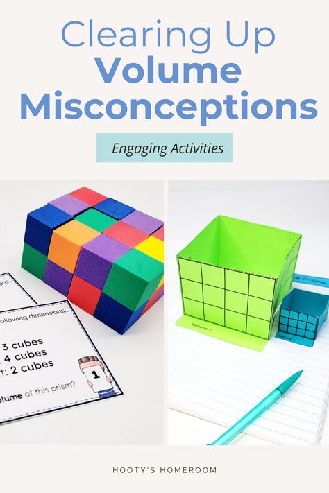 Teaching Volume, Volume Of Rectangular Prisms, Volume Activities, 4th Grade Math Test, Decimals Activity, Place Value Activities, Rectangular Prism, Fraction Activities, Graphing Activities