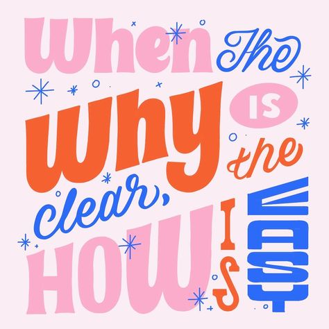 ✨ A close up of this one: When the why is clear, the how is easy. 👏 Honestly, figuring out my ‘why’ has been a game-changer. Whether it’s upping my lettering/design game, pushing forward in my business, personal growth, or staying on top of my health, knowing why I’m working makes all the difference. It’s like the secret sauce to making things happen without feeling overwhelmed. 🙌 👍 here’s to a year filled with purpose, passion and a lot of having fun magic 🪄☺️ P.S. sometimes I make a desi... Fun Typography Design, Video Game Font, Quotes Font, New Year Lettering, Fonts Retro, Playful Lettering, Fun Lettering, Inspiration Typographie, Christmas Fonts Free