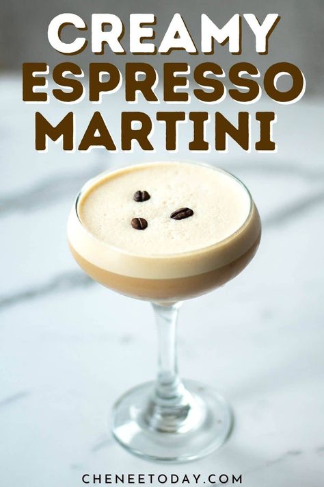 This creamy espresso martini with Baileys is the best espresso martini recipe! It just takes three ingredients and it's such a deliciously balanced cocktail! And if you love espresso martini variations, read on to learn how to make a creamy espresso martini with no Bailey's, with Kahlua, and even without espresso! Espresso Martini With Titos, Espresso Cannoli Cream Martini, Coffee Espresso Martini, Expresso Martini Creamy, Blended Espresso Martini, Tito’s Espresso Martini, Frothy Espresso Martini, Maple Espresso Martini, Coffee Martini Recipe Cocktails