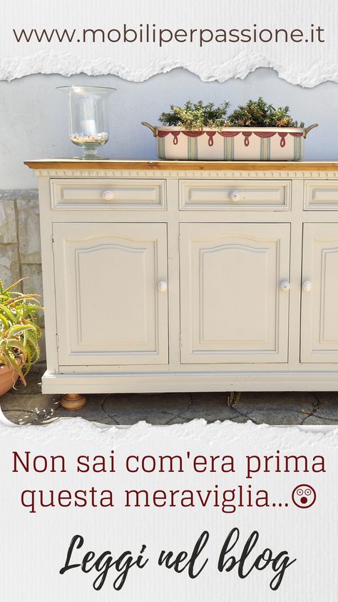 Anche tu puoi rinnovare i mobili che già possiedi facilmente, dentro casa, senza odore e anche se non hai esperienza! Trasforma i vecchi mobili in pezzi wow! leggi questo articolo per capire come fare. Chalk Paint, Credenza, Sweet Home, Dream House, Furniture, Home Decor, Home Décor