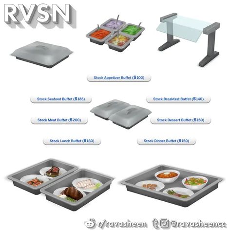 RAVASHEEN - Shop Chef Buffet Sims 4 Restaurant, Lotes The Sims 4, Cc Packs, Sims 4 Kitchen, Sims 4 Traits, African Symbols, Sims Packs, Sims 4 Cc Shoes, The Sims 4 Packs