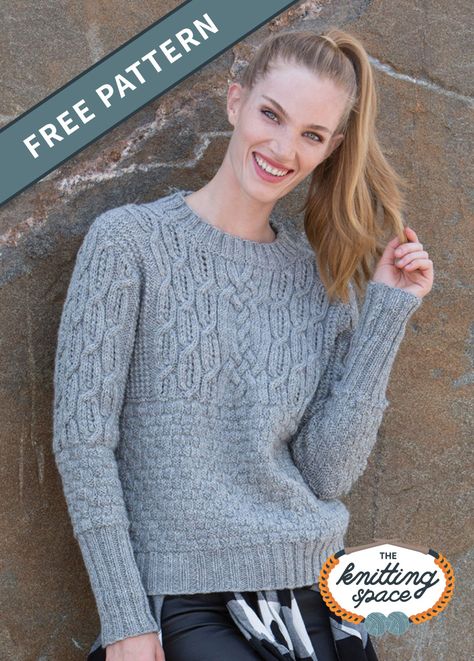 Aran Wool Knitting Patterns Free, Double Knitting Patterns Free Ladies, Free Aran Knitting Patterns For Women, Free Knitting Patterns For Women Sweater, Free Sweater Knitting Patterns, Cable Knit Sweater Pattern Free, Hand Knitted Sweaters For Women, Ladies Sweaters Patterns, Free Aran Knitting Patterns