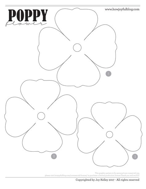 P Png, Poppy Template, Flower Making, Poppies, Cricut, Flowers