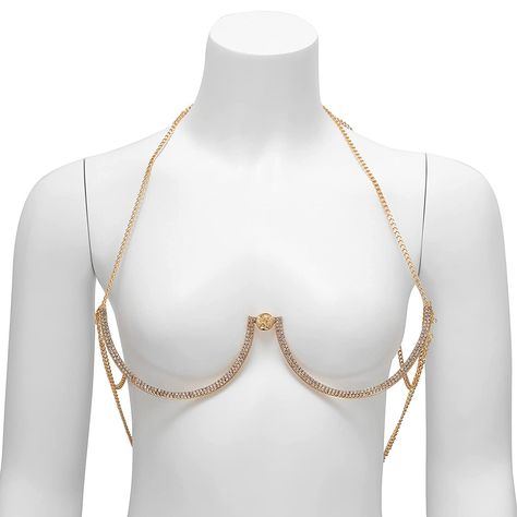 Amazon.com: Rhinestone Chest Bracket Bra Chain Body Jewelry Bikini Crystal Body Chain Rhinestone Bra Underwear Chain Sexy Lingerie Chest Chain for Women(Green Pendant) : Clothing, Shoes & Jewelry Chest Bracket, Crystal Body Chain, Bra Harness, Bra Chain, Chain Body Jewelry, Chest Chain, Rhinestone Bra, Lingerie Chest, Chain Bra