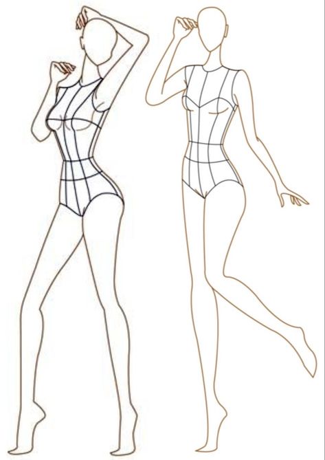 Manequin Drawn, Fashion Figures Poses, Mannequin Drawing, Fashion Illustration Template, Fashion Illustration Face, Fashion Figure Templates, Fashion Illustration Poses, Fashion Model Sketch, Fashion Illustration Tutorial