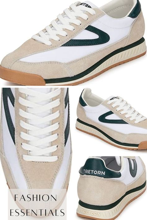 Tretorn Sneakers Outfit, Tretorn Sneakers, Casual Tennis Shoes, White Casual Sneakers, White Slip On Sneakers, Sneaker Outfits Women, Classic Vintage Style, Sneakers Women, Lacing Sneakers